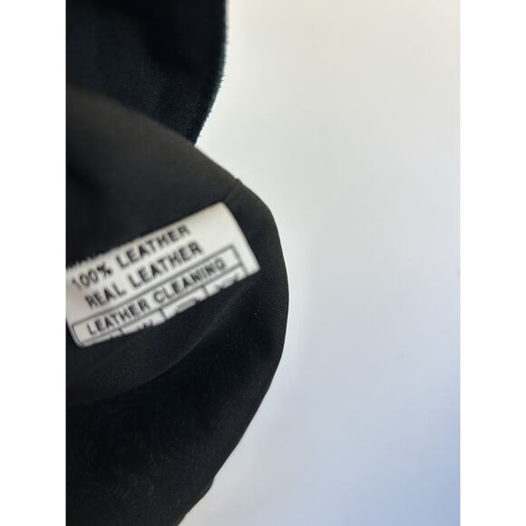 Ashlyn Floral Sleeveless Vest Womens Large Vintage Embroidered Green Leather - Picture 5 of 6